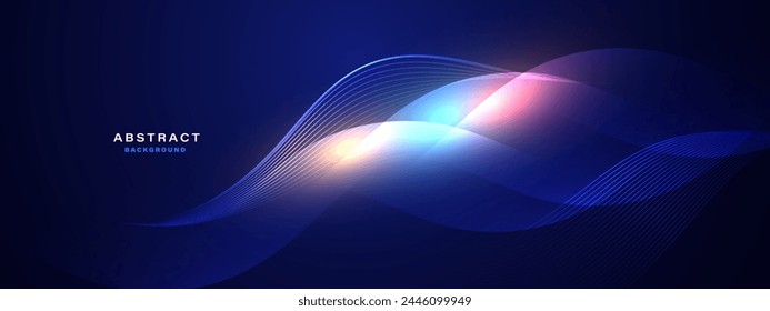 Abstract futuristic background with glowing light effect.Vector illustration.