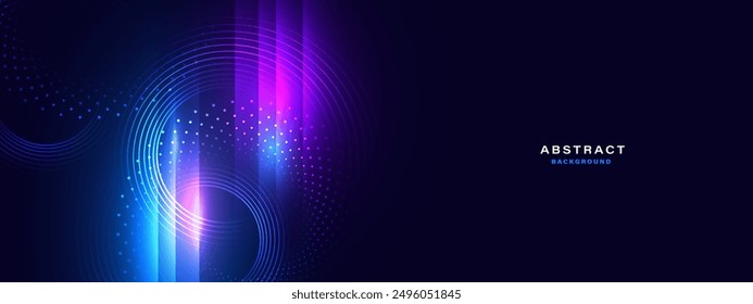 Abstract futuristic background with glowing light effect.Vector illustration.