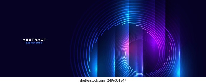 Abstract futuristic background with glowing light effect.Vector illustration.