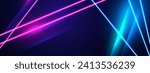 Abstract futuristic background with glowing neon light effect.Vector illustration