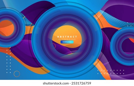 Fundo futurista abstrato com linhas de luz neon brilhante nas cores azul escuro, roxo e rosa. Conceito de tecnologia digital.
