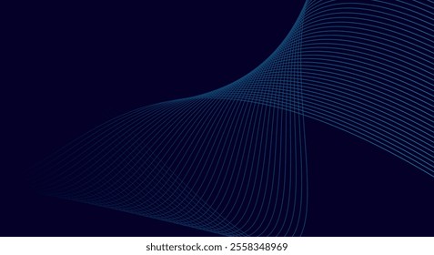  abstract Futuristic background with glowing wave. Shiny moving lines design element. Modern blue gradient flowing wave lines