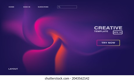 Resumen de diseño de gradiente de fondo futurista. Página de inicio del sitio web, plantilla de página de inicio. Vector eps 10