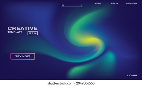 Abstract futuristic background gradient design. Website landing page, homepage template. Vector eps 10