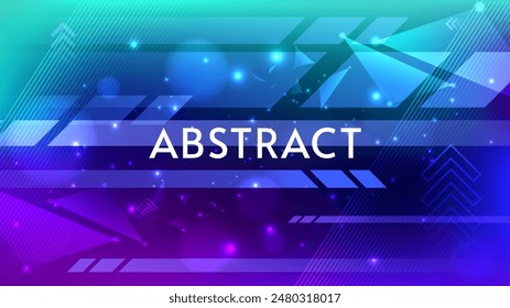 Abstract futuristic background with gradient lights. Design for poster, banner, background, wallpaper. 