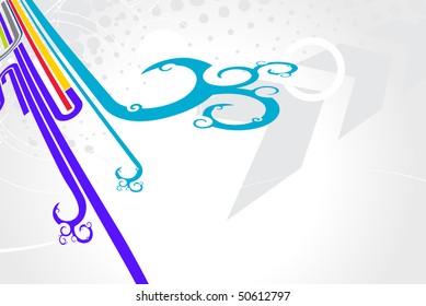  Abstract futuristic background with grunge design . Vector illustration.