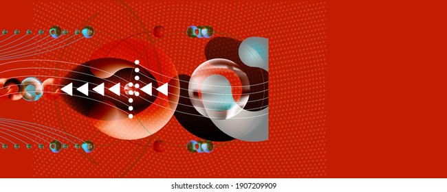 Abstract futuristic background in Japanese cybernetic style wave with a paper like texture with glass texture and lines and geometry elements. Stock vector graphics
