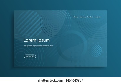 Abstract futuristic background. Landing page with modern design. Vector illustration.