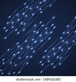 Abstract futuristic background with light lines. Vector illustration