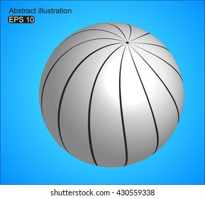 Abstract futuristic background with lines. Vector illustration.