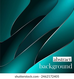 Abstract futuristic background with lines and wavy design. Realistic 3d wallpaper with luxurious flowing lines. Elegant background for posters, websites, brochures, banners, apps etc... vector illustr