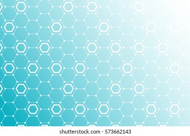 
abstract futuristic background made of hexagons, the molecular background
