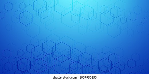 Abstract futuristic background . Molecular technology.Geometric rhombuses.Vector illustration.