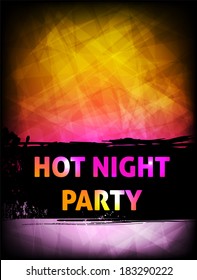 Abstract futuristic background - party poster template