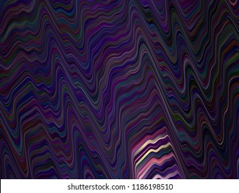 Abstract futuristic background for phone , social media. Gradient neon stripes, wavelike shapes, imitation of the surface of stones, space planets, surreal celestial bodies. Scalable vector graphics. 