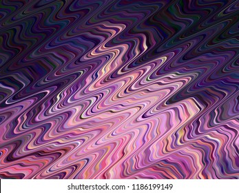 Abstract futuristic background for phone , social media. Gradient neon stripes, wavelike shapes, imitation of the surface of stones, space planets, surreal celestial bodies. Scalable vector graphics. 