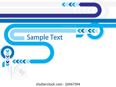 Abstract futuristic background with sample text. Vector illustration.