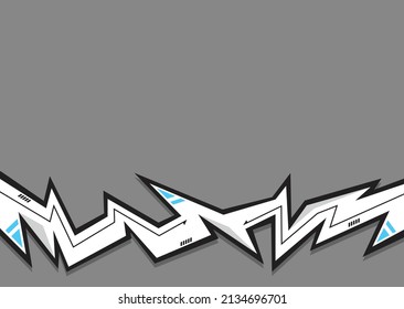 Abstract futuristic background with sharp and zigzag pattern and some copy space area