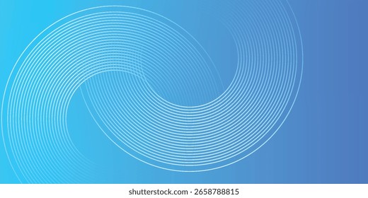 Abstrakter futuristischer Hintergrund mit weichen weißen Farbverlauf-Kreisen. Defokussierte dynamische Kreisformen. 