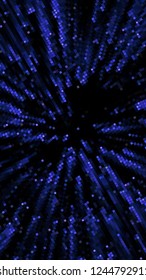 Abstract futuristic background with squares of different sizes and different shades of blue. Vector illustration for creating new layouts in modern technological style