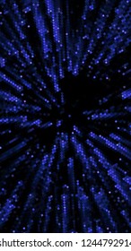 Abstract futuristic background with squares of different sizes and different shades of blue. Vector illustration for creating new layouts in modern technological style