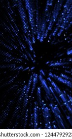 Abstract futuristic background with squares of different sizes and different shades of blue. Vector illustration for creating new layouts in modern technological style