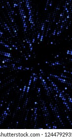 Abstract futuristic background with squares of different sizes and different shades of blue. Vector illustration for creating new layouts in modern technological style