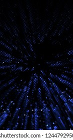 Abstract futuristic background with squares of different sizes and different shades of blue. Vector illustration for creating new layouts in modern technological style