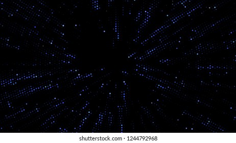Abstract futuristic background with squares of different sizes and different shades of blue. Vector illustration for creating new layouts in modern technological style