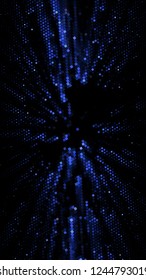 Abstract futuristic background with squares of different sizes and different shades of blue. Vector illustration for creating new layouts in modern technological style