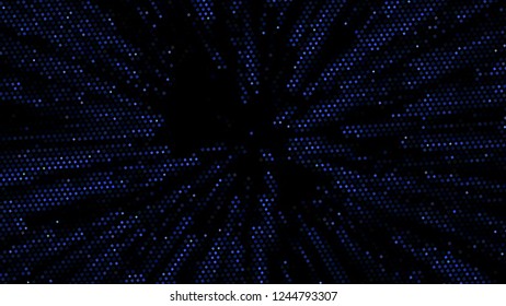 Abstract futuristic background with squares of different sizes and different shades of blue. Vector illustration for creating new layouts in modern technological style