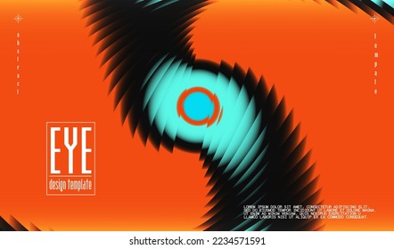 Abstract Futuristic background. Technological eye. Design template