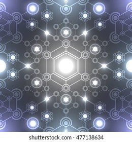 Abstract futuristic background , technology element , blue neon illustration