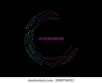 Abstract futuristic background technology sci fi vector image