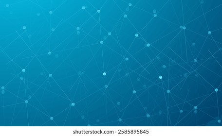 Abstract futuristic background template. Modern abstract colorful illustration with spheres and lines. Pattern can be used as texture of wallpapers. Vector illustration