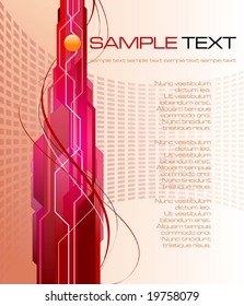 abstract futuristic background - vector illustration