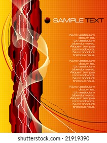 abstract futuristic background - vector illustration - jpeg version in my portfolio