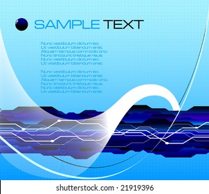 abstract futuristic background - vector illustration - jpeg version in my portfolio