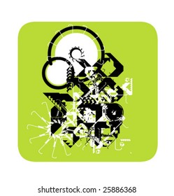 Abstract futuristic background. Vector illustration
