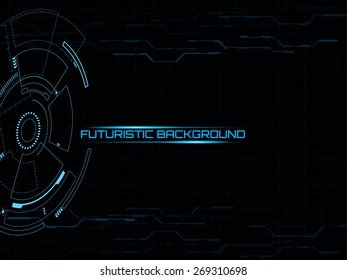 Abstract futuristic background. Vector illustration.