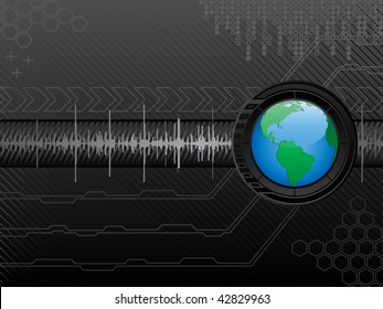 Abstract futuristic background. Vector illustration.