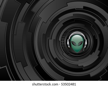 Abstract futuristic background. Vector illustration.