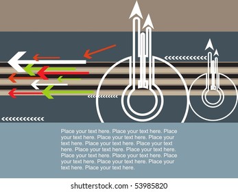 abstrakter futuristischer Hintergrund, Vektorgrafik