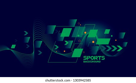 Abstract futuristic background. Vector sport concept