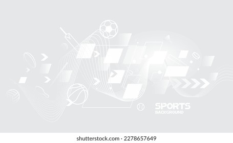 Abstract futuristic background. Vector sport concept