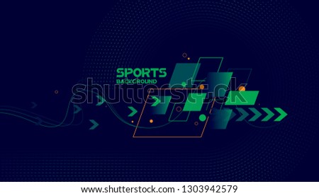 Abstract futuristic background. Vector sport concept