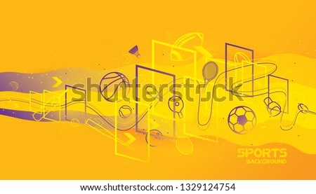 Abstract futuristic background. Vector sport concept