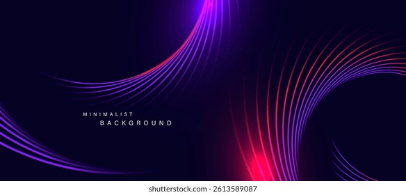 Abstract futuristic background with. Dynamic geometric lines. Vector illustration.