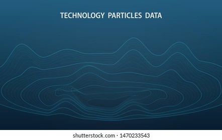 Abstract futuristic big data of dots particle decoration design background. You can use for ad, poster, cover design, artwork, template. illustration vector eps10