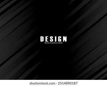 Abstract futuristic black background modern design. Realistic 3d wallpaper with luxurious flowing lines. Elegant background for posters, advertisements, websites, brochures, cards, banners, apps, etc.